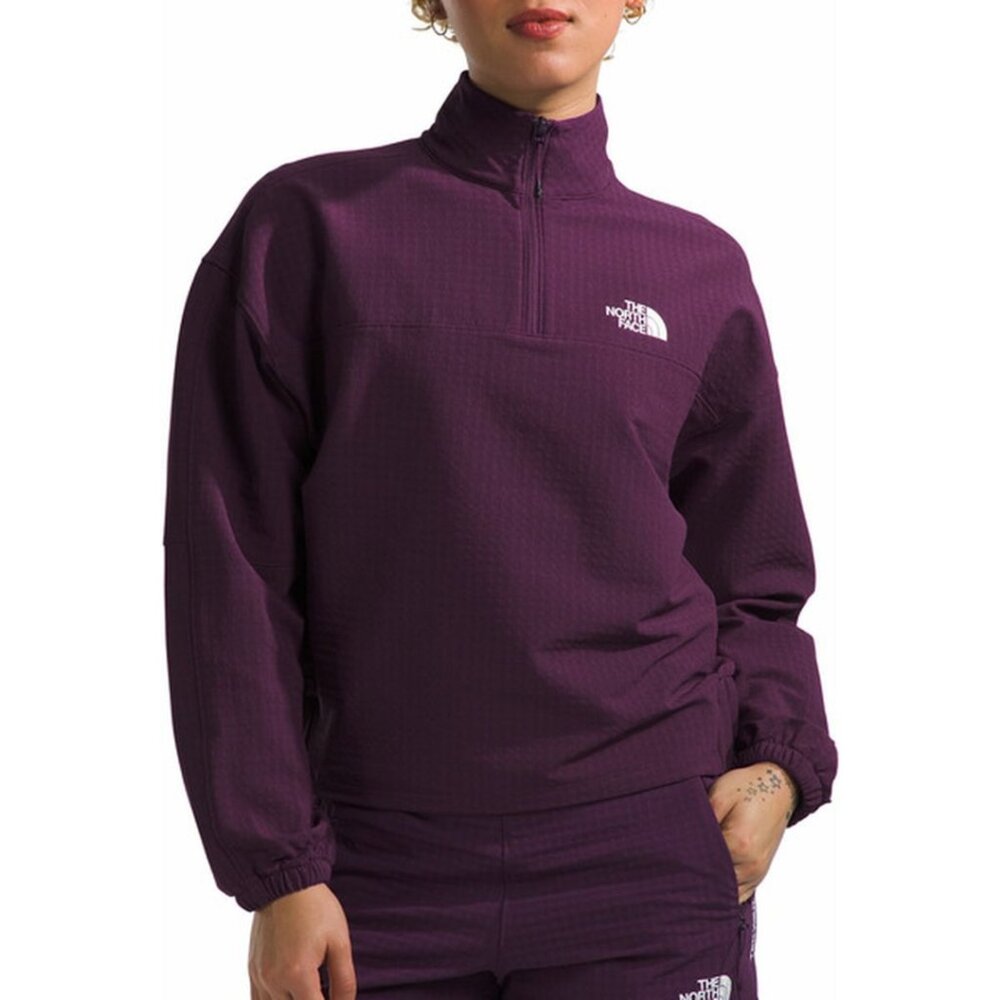 The North Face Women’s Pullover Jacket‎ Purple Windbreaker Half-Zip – Size S